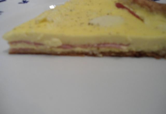 Quiche en mille-feuilles de jambon