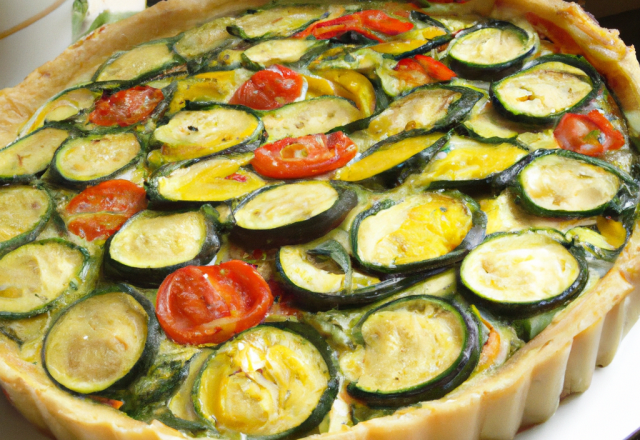 Tarte de verdure aux dés