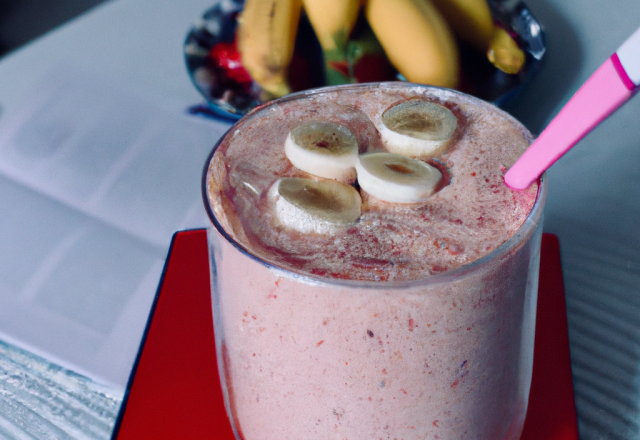 Smoothie banane fraise