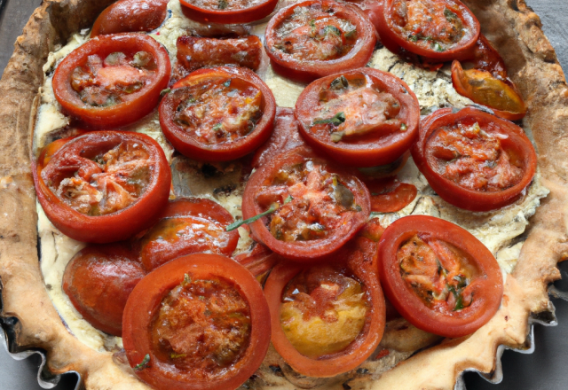 Tarte aux tomates vitaminée