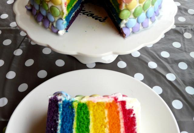 Rainbow Cake glaçage au beurre