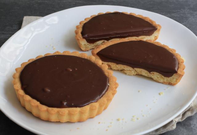 Tartelettes chocolat et caramel beurre salé