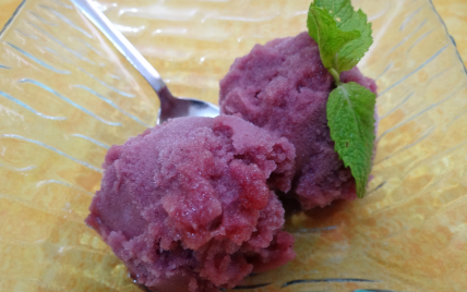 Sorbet au vin chaud aux épices de Noël