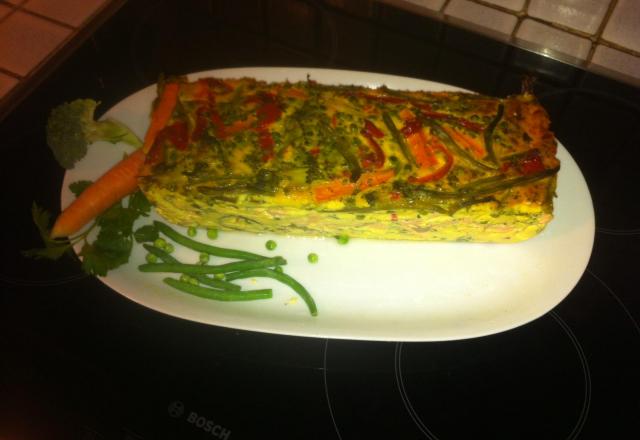 Terrine de légumes au saumon