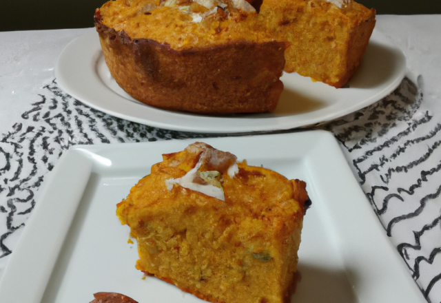 Cake à la citrouille et noix de coco