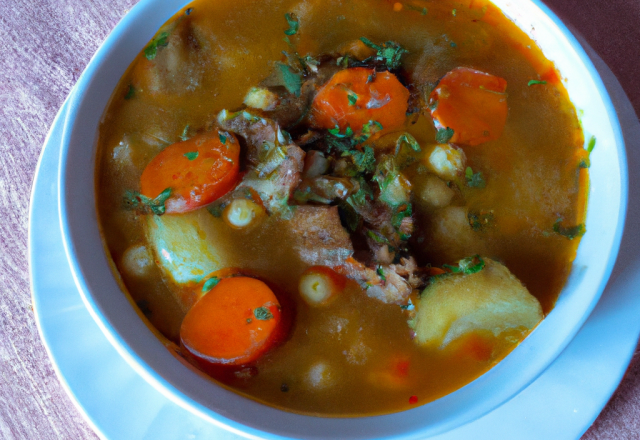 'La Harira' ou soupe traditionnelle Marocaine