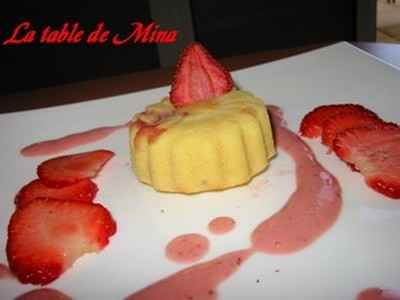 Moelleux aux fraises