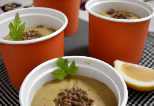 Pots de lentilles à la creme