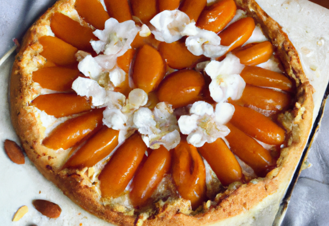 Tarte aux abricots et amandes