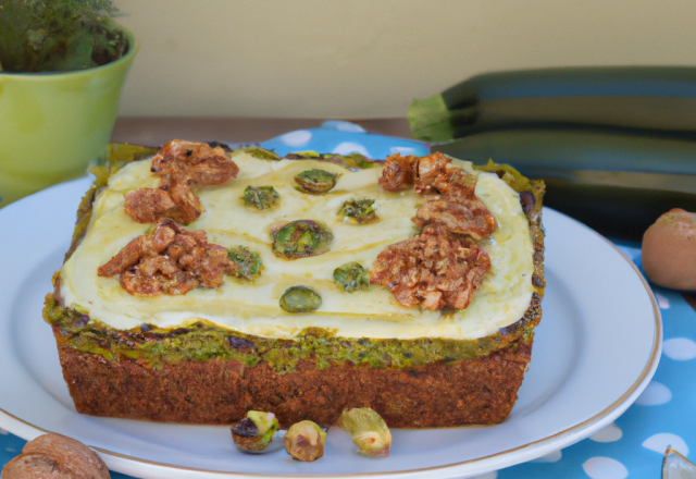 Gâteau aux courgettes et aux noisettes