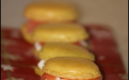 Macarons au saumon fumé