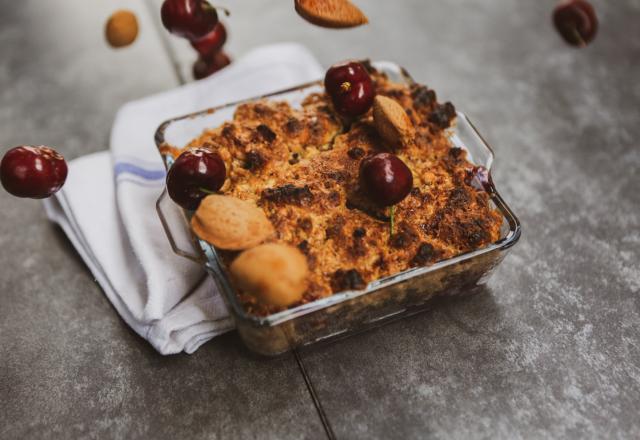 Crumble cerises & amandes