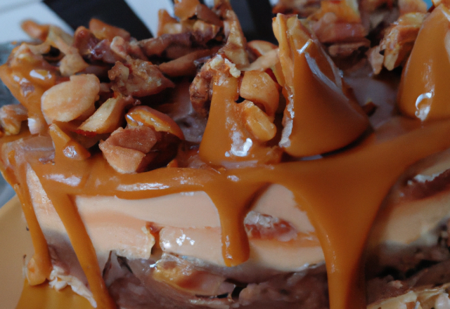 Gâteau au snickers