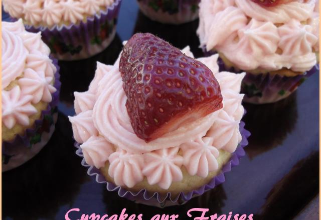 Cupcakes aux fraises faciles