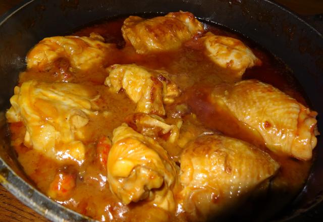 Poulet aux queues d'écrevisses