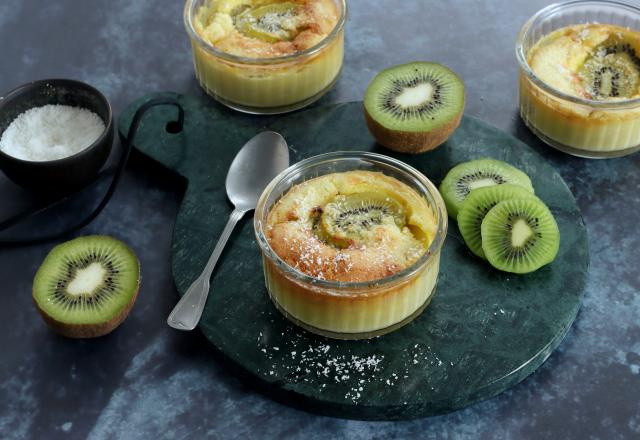 Flan aux Kiwis de l'Adour IGP et noix de coco