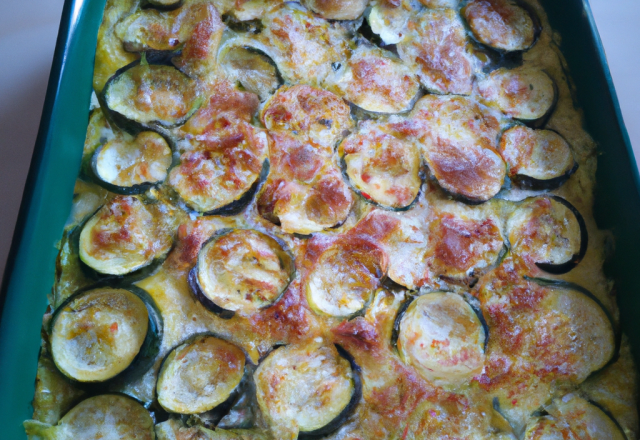 Gratin ail et courgettes