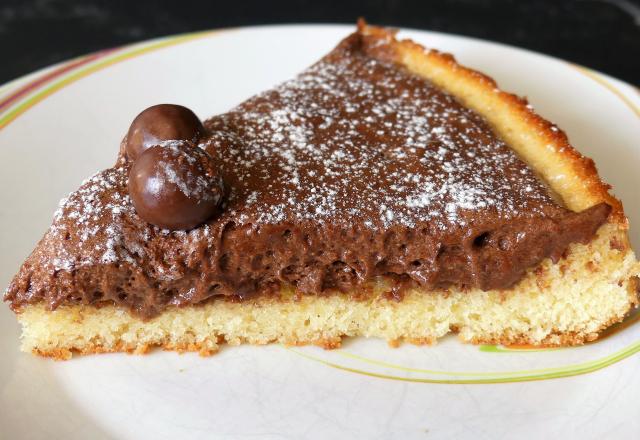 Tarte renversée mousse au chocolat