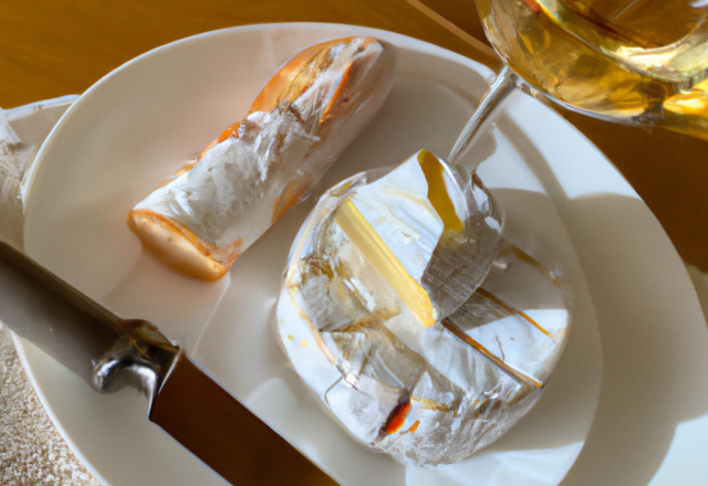 Blanc de pintadeau au camembert et huile de Tahïti