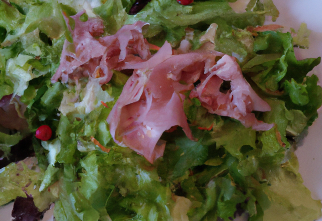 Jambon cru en salade