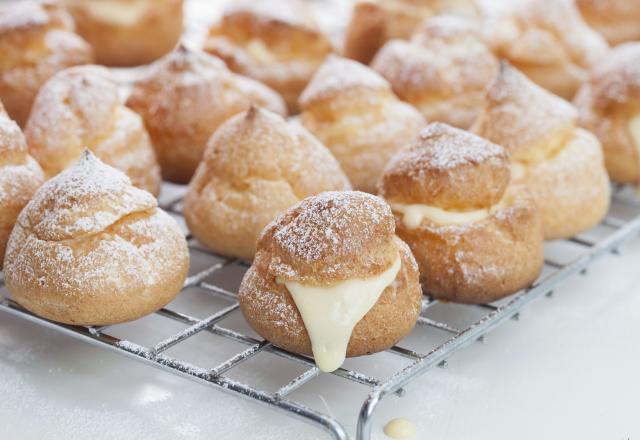 Petits choux à la crème patissière