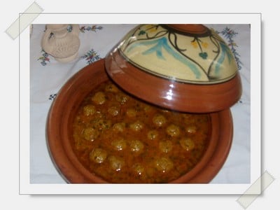 Tajine de kefta de bœuf aux herbes fraîches