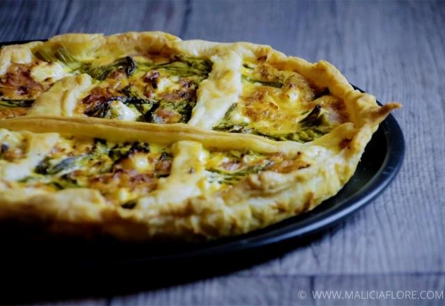 Quiche aux asperges vertes et jambon blanc