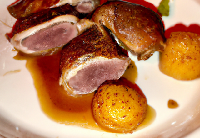 Cuisses de canard a la normande