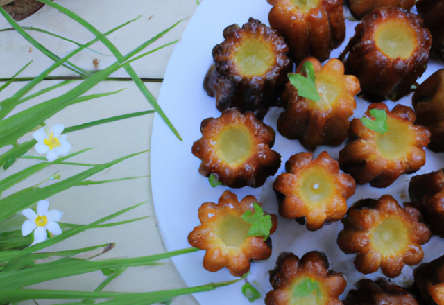 Cannelés à l'ail et aux herbes