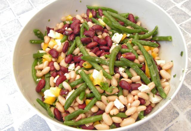 Salade mexicaine aux trois haricots