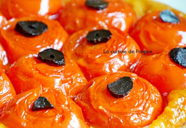 Tatin de tomates et ail noir