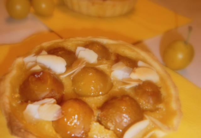 Tartelette de mirabelles à la crème d'amandes