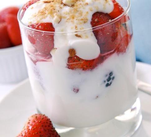 Verrine de fraises