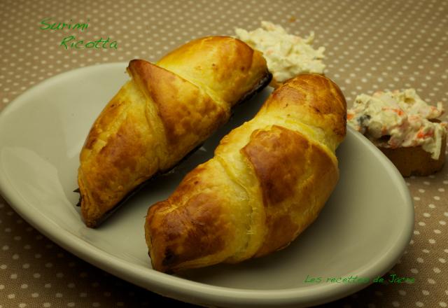 Croissants de surimi et ricotta