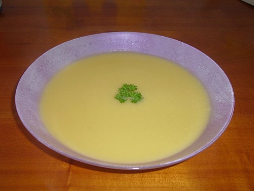 Velouté de courgettes au carré frais