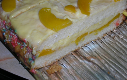 Gâteau à la pêche