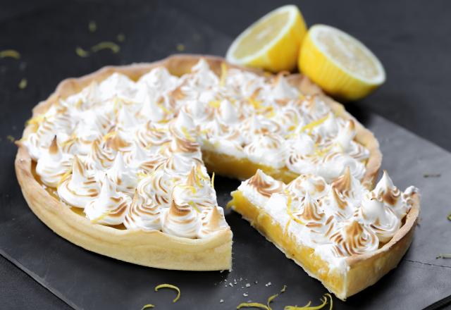 Tarte au citron meringuée à partager