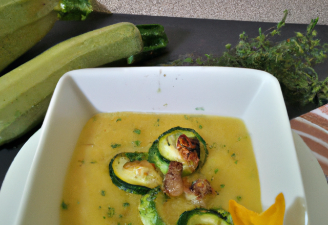 Soupe de courgettes express