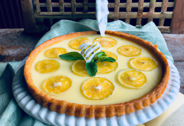 Tarte au citron et verveine