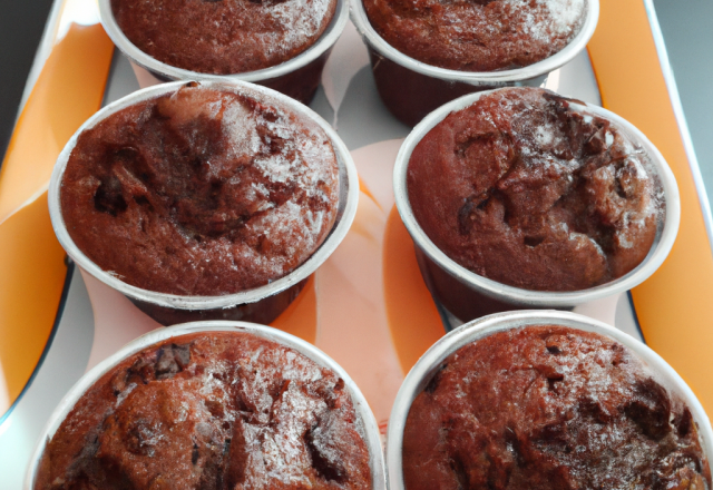 Muffins au chocolat au beurre salé