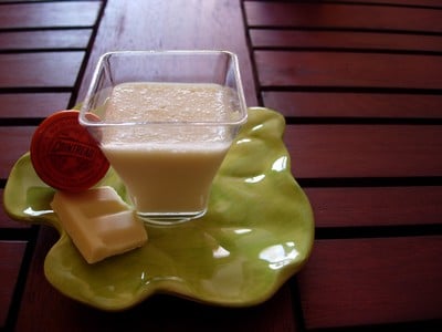 Crème chocolat blanc Cointreau