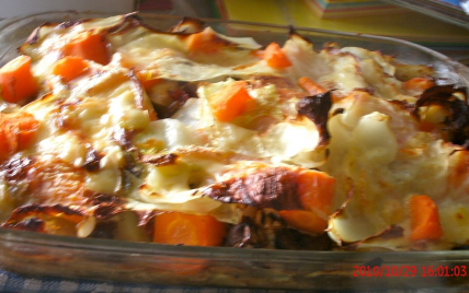 Lasagne chou aux légumes d'automne