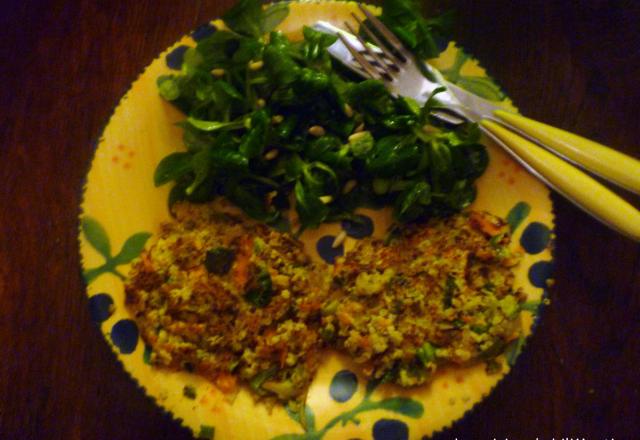 Galettes de quinoa aux légumes faciles