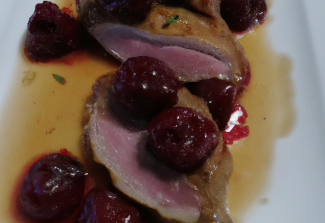 Canard au cherry