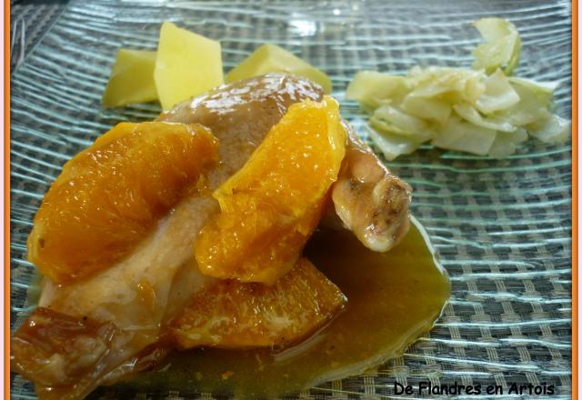 Suprêmes de poulet à l'orange