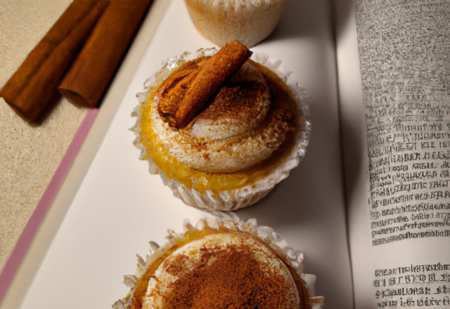 Cupcakes pêche cannelle