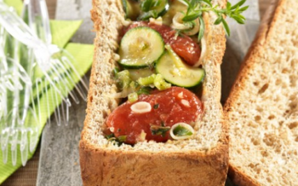 Pain de mie complet aux petits légumes