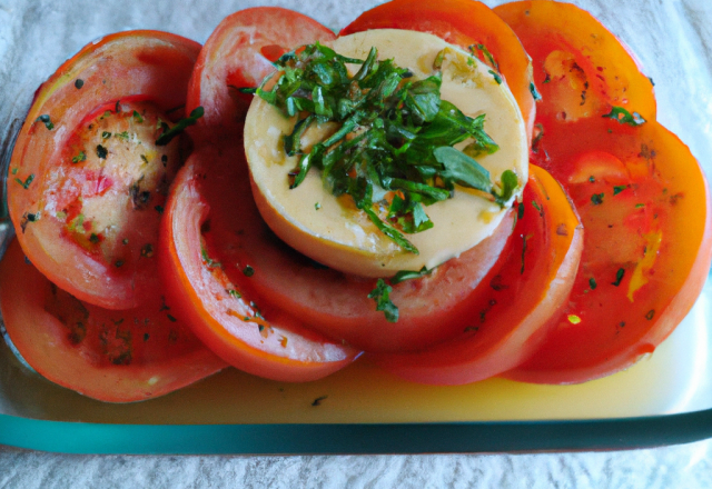 Tian de tomates à la vanille