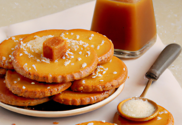 Sablés à la fleur de sel et caramel au beurre salé