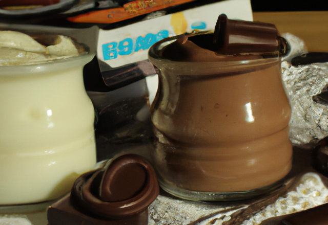 Petits pots de crème au yaourt et au chocolat